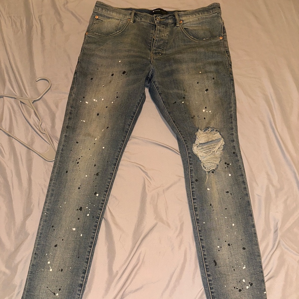 Purple jeans